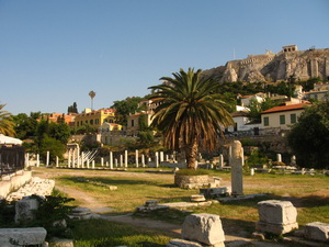 A Roman Agora és a Kallimarmaro Olimpiai Stadion